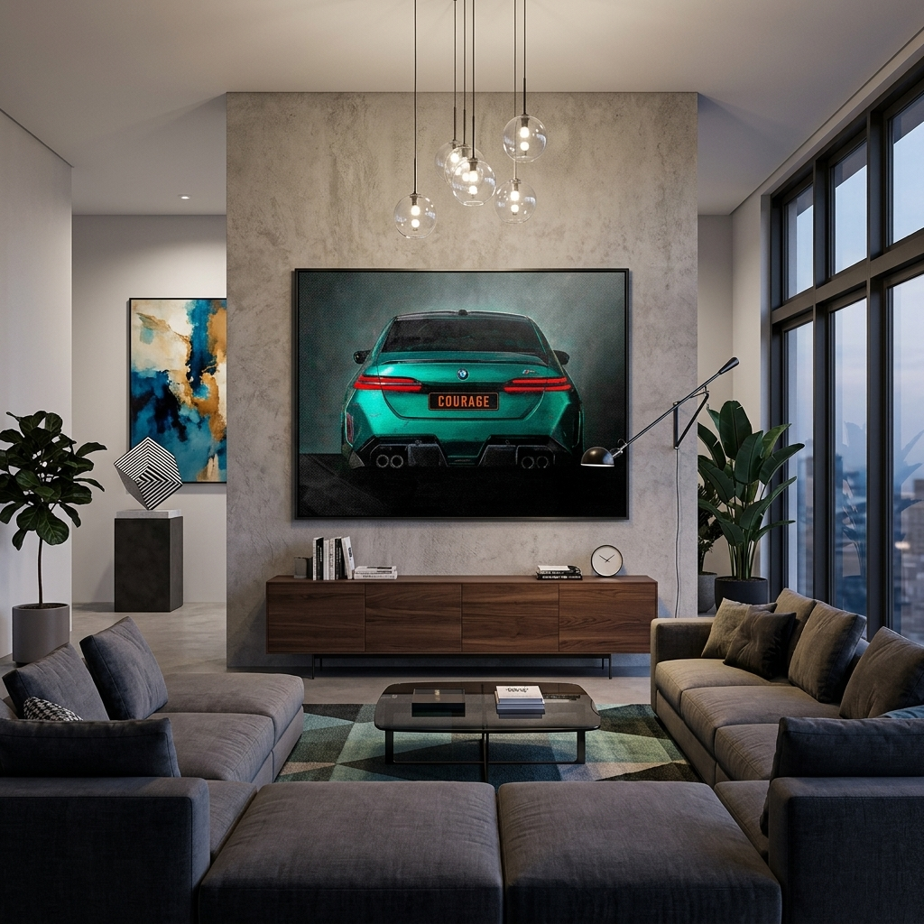 Leinwandbild „Roter Ferrari“