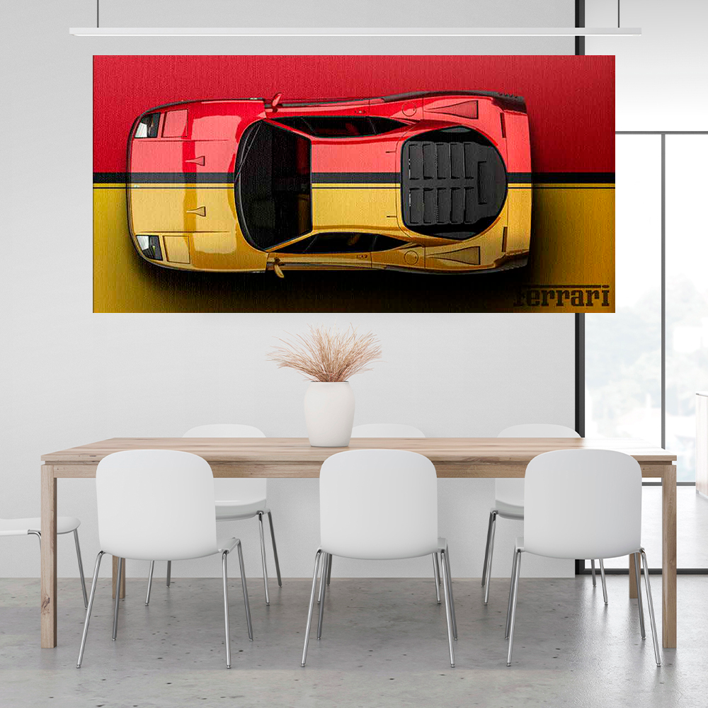 FERRARI RED BACKSIDE