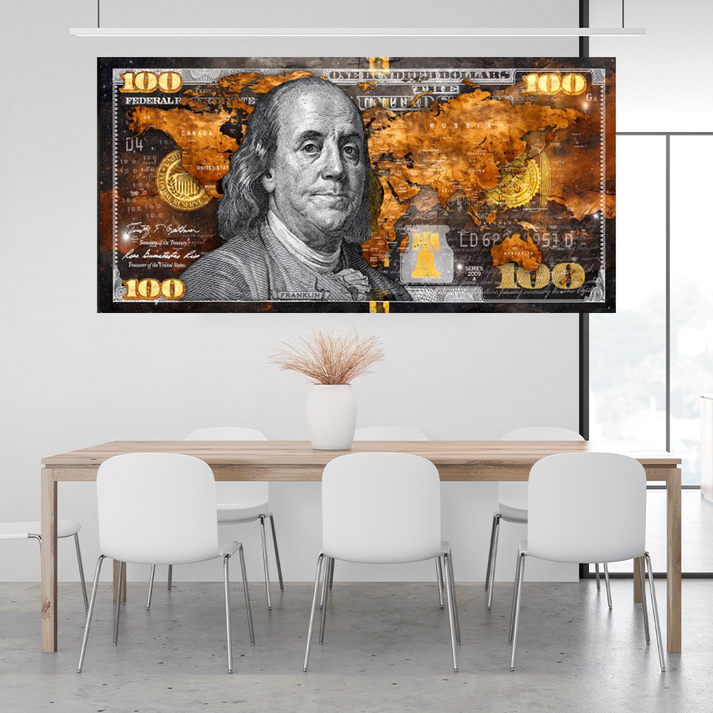 Benjamin Franklin - Dollar, MAP Poster
