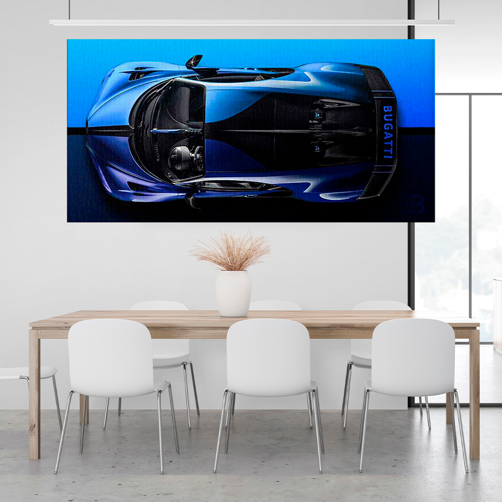 BUGATTI BLUE BACKSIDE