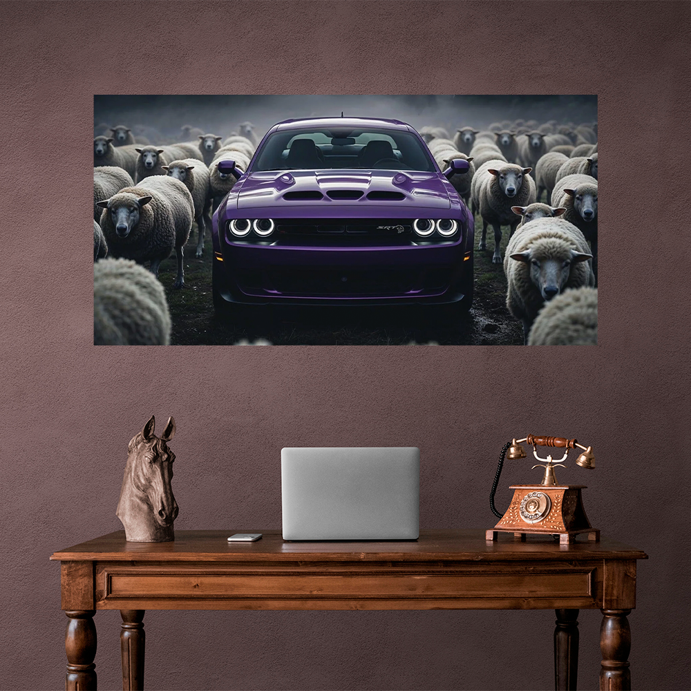 Purple Rebel – Stand Alone, Lead the Pack Canvas Wall Art
