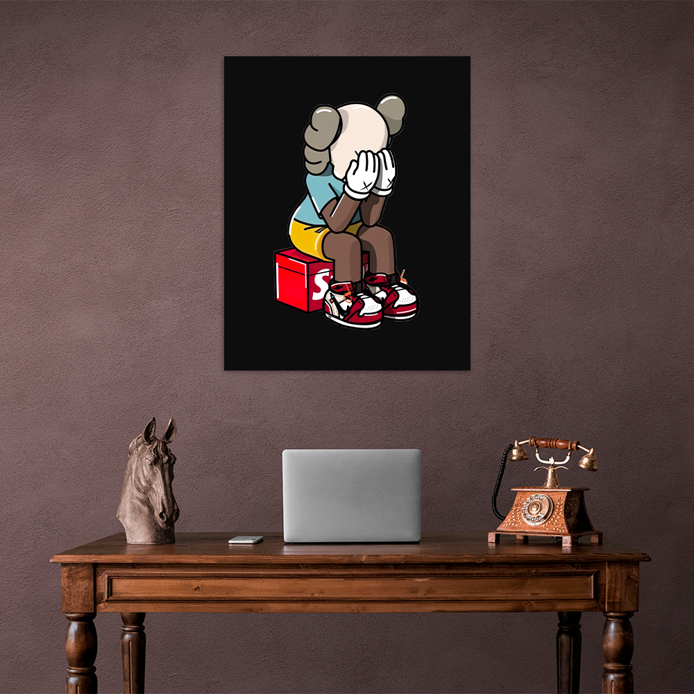 Contemplative KAWS CANVAS
