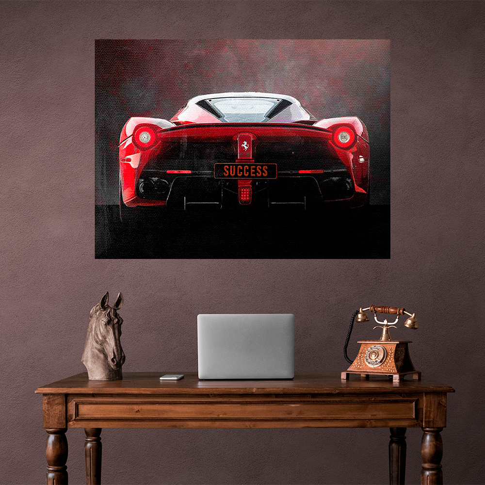 Leinwandbild „Roter Ferrari“