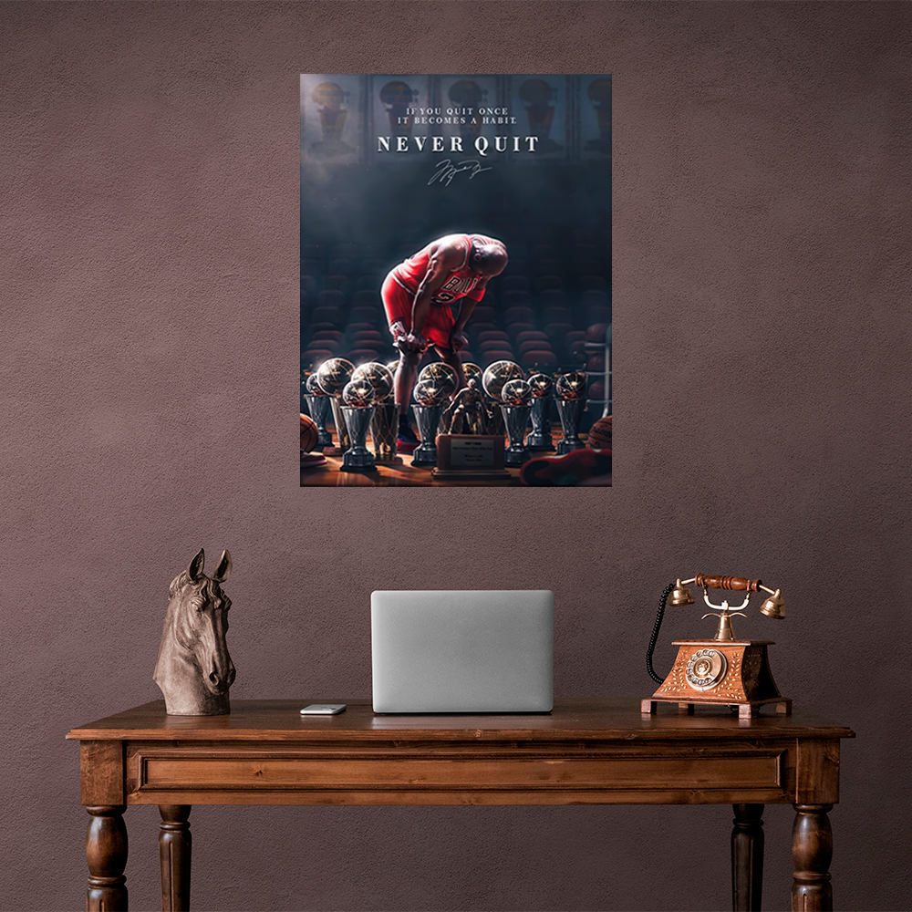 Never Give Up: The Path of a Legend Canvas