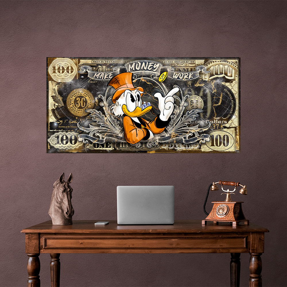 MAKE MONEY WORK Art Canvas
