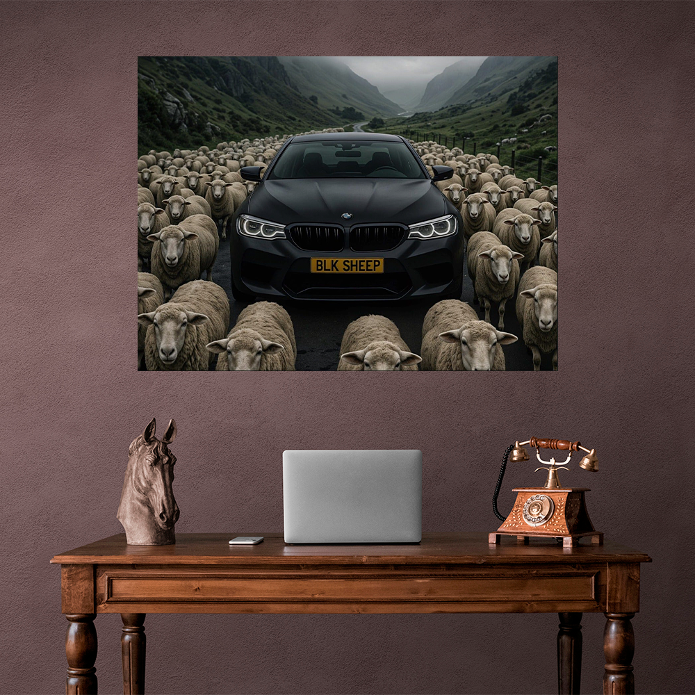 Leinwandbild „Roter Ferrari“