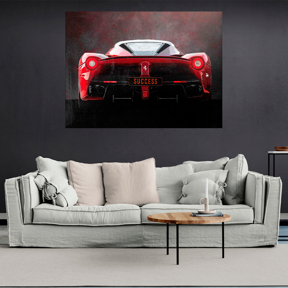 Leinwandbild „Roter Ferrari“