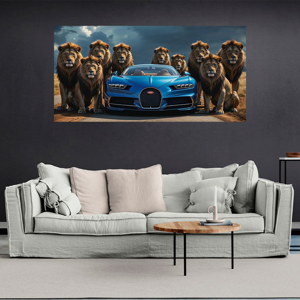 Bugatti Brotherhood Canvas Wall Art