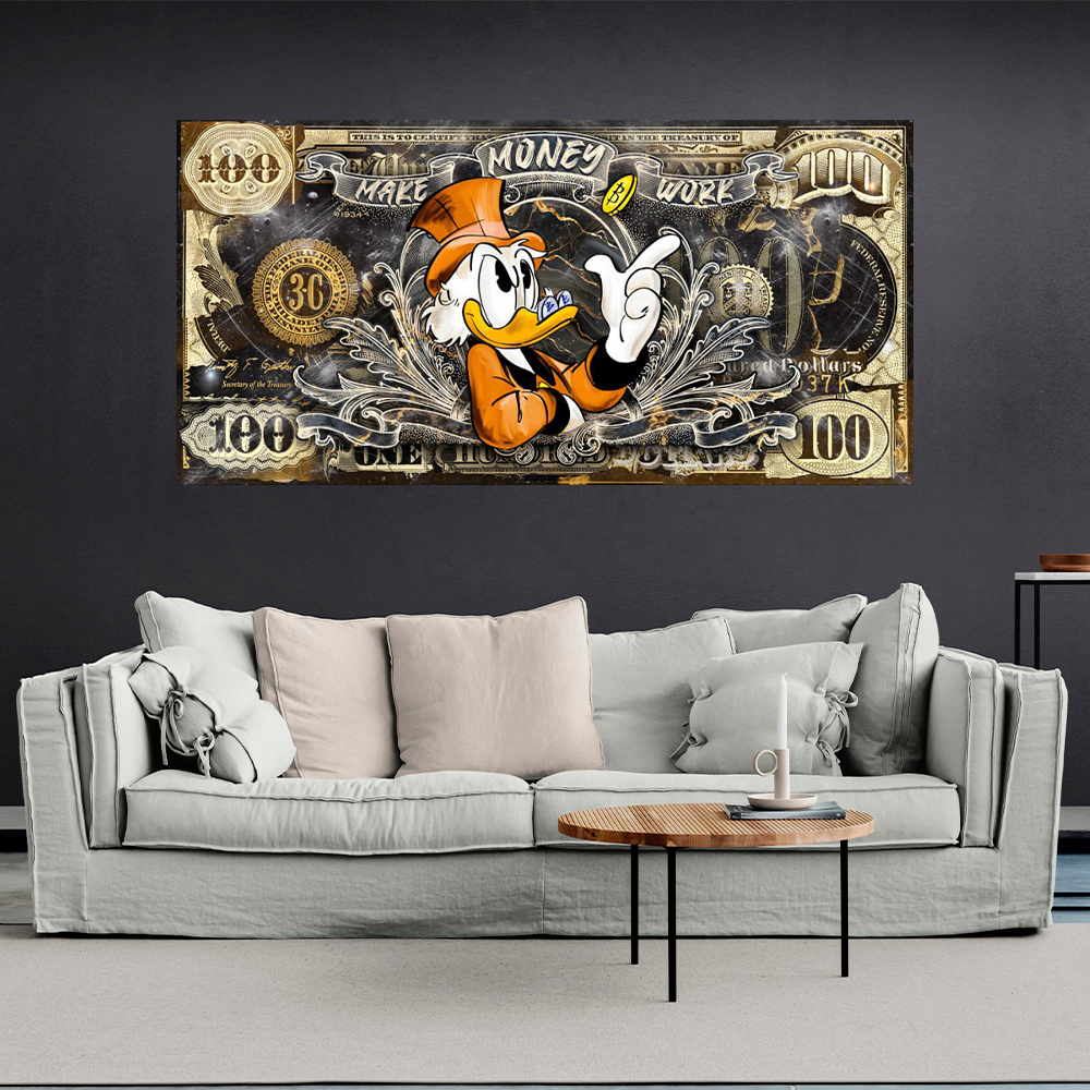 MAKE MONEY WORK Art Canvas