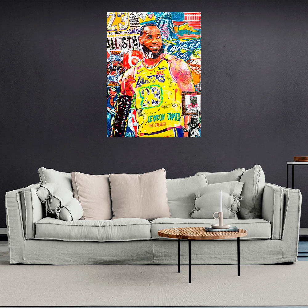 Kunstdruck auf Leinwand, Motiv: Weiße Boxhandschuhe auf weißem Hintergrund