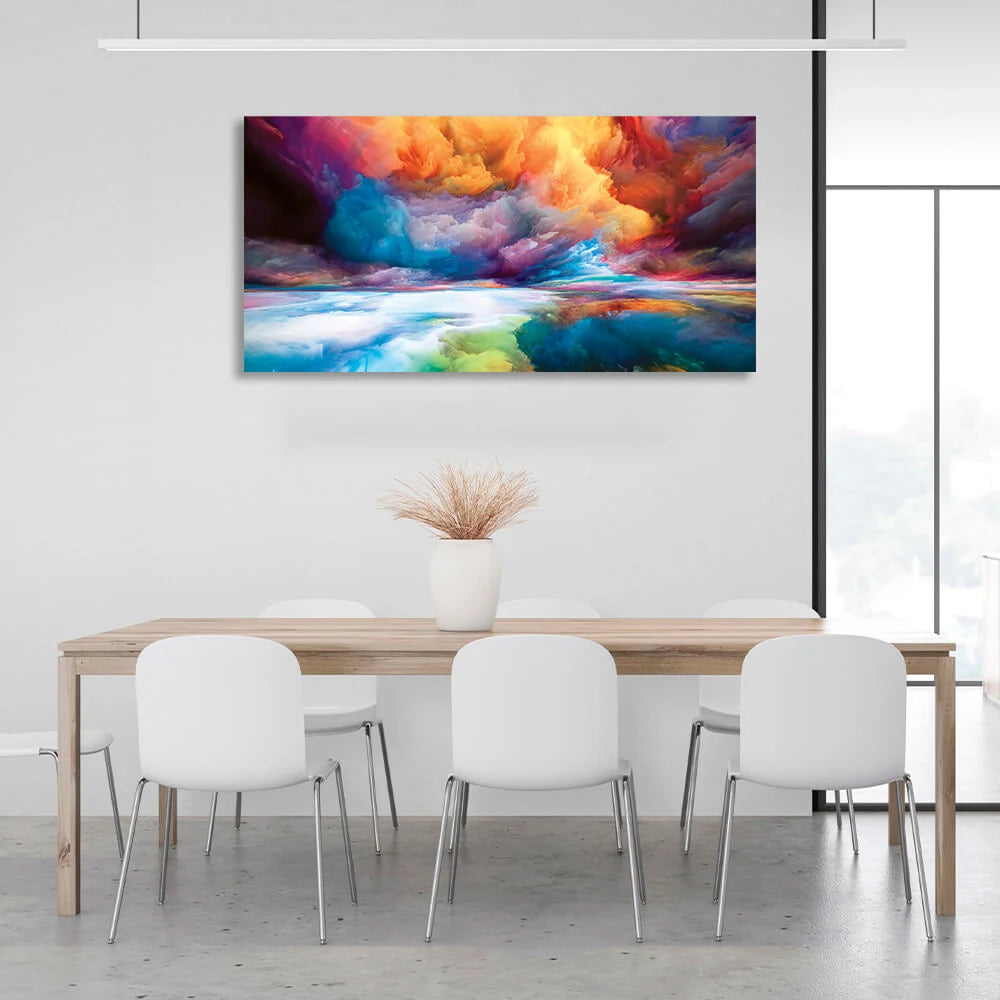 Leinwandbild „Abstrakte bunte Wolken“