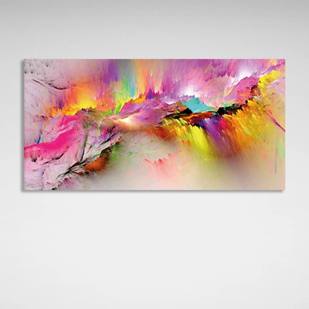 Abstraction in pastels Abstraction Canvas Wall Art Print