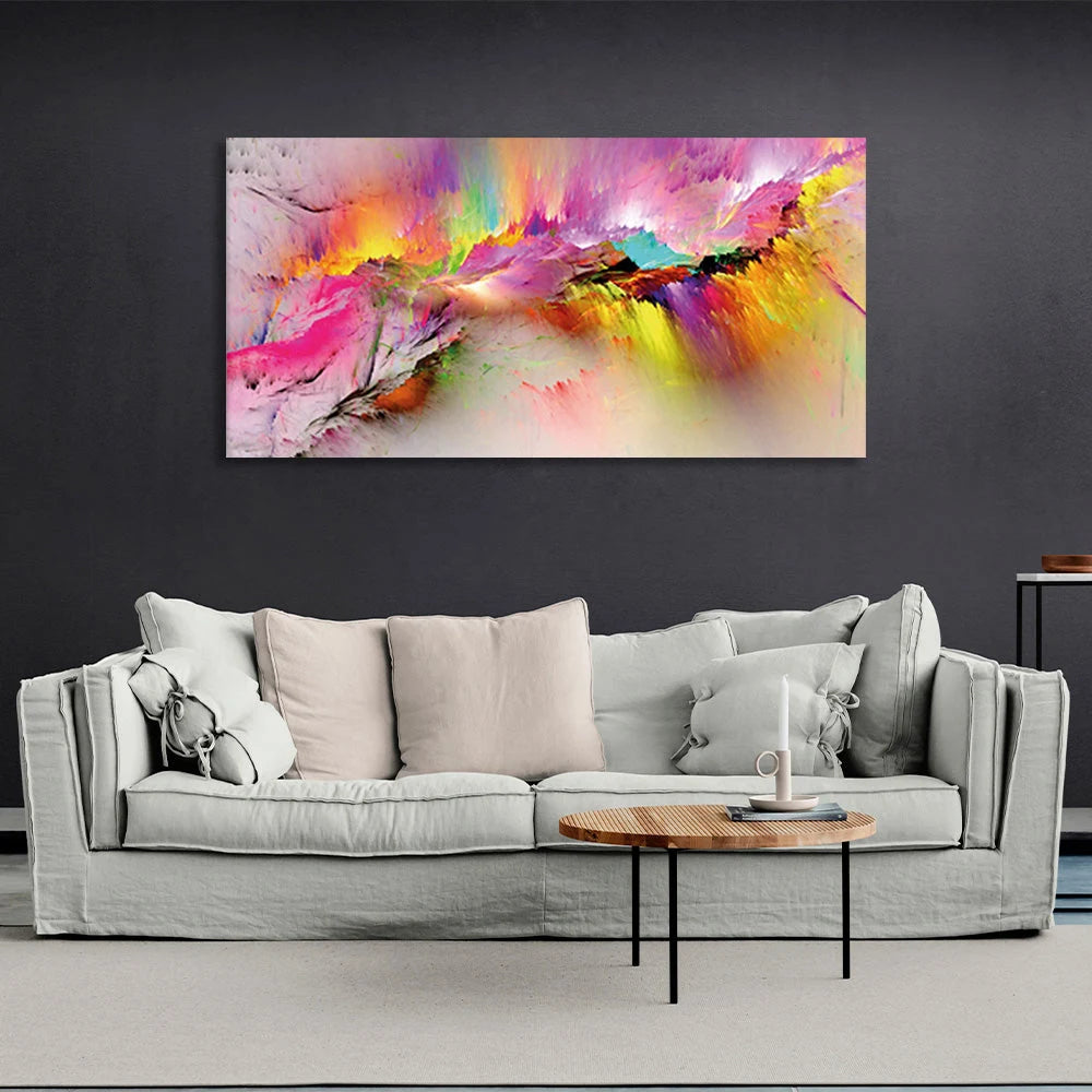 Abstraction in pastels Abstraction Canvas Wall Art Print