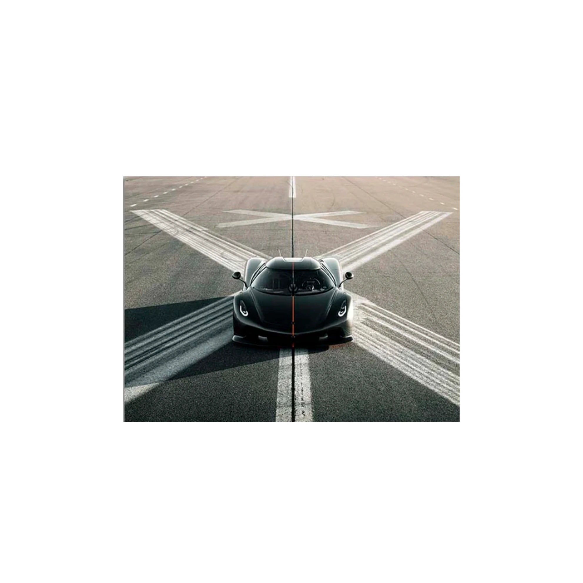 Leinwandbild, Wandbild, Auto, Koenigsegg Jesko, Absolut Schwarz