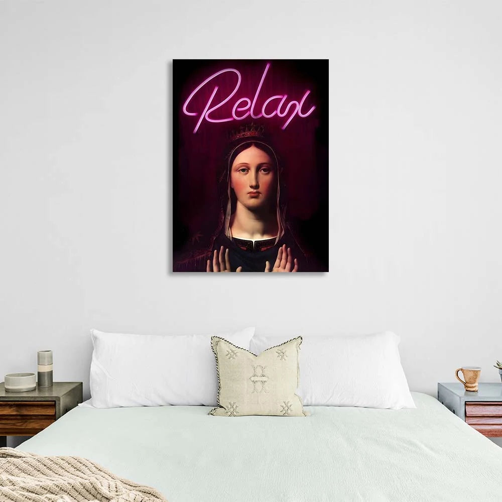 Kunstdruck auf Leinwand, Katharina von Aragon. Entspannen Sie sich.