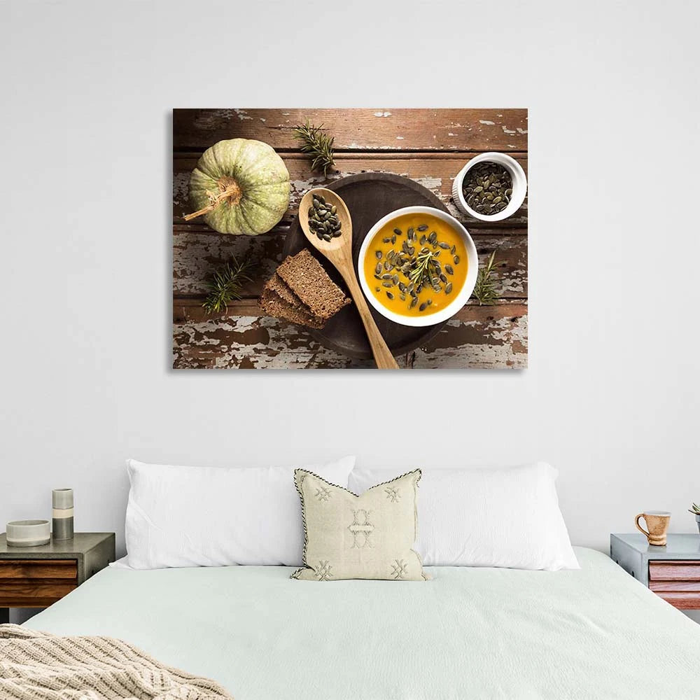 Leinwandbild „Küchen-Kürbissuppe“