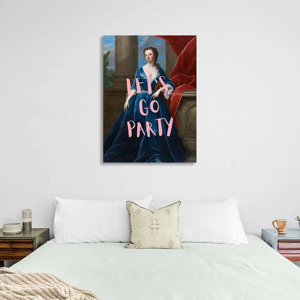 Leinwandbild „Let's go party“