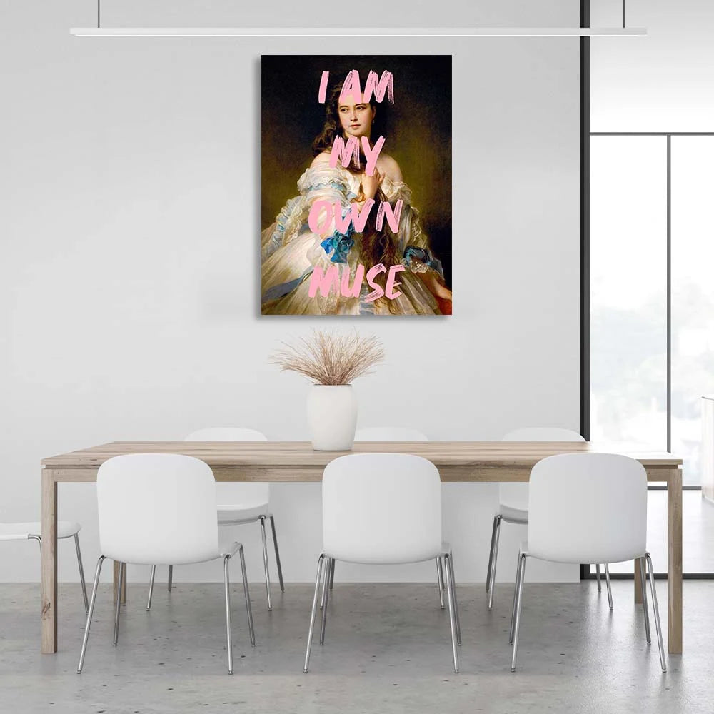 Kunstdruck auf Leinwand, Porträt von Rimskaya-Korsakova. Ich bin meine eigene Muse