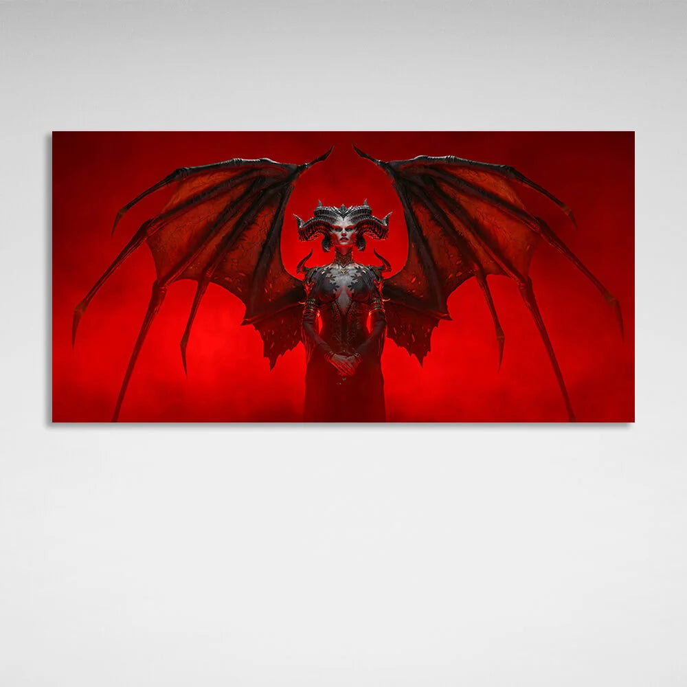 Diablos Dämon Lilith Leinwand-Kunstdruck
