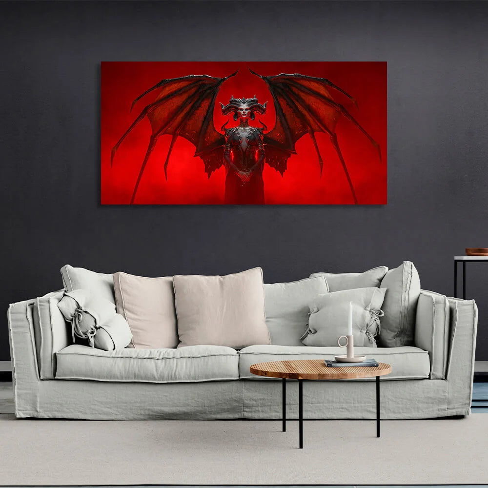 Diablos Dämon Lilith Leinwand-Kunstdruck