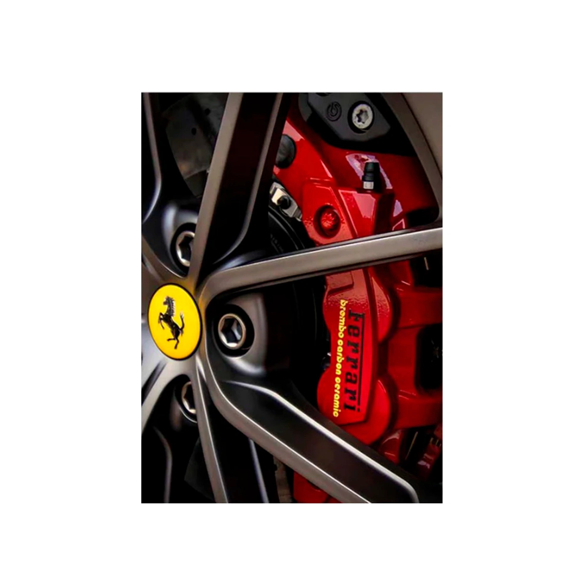 Leinwandbild „Ferrari-Radauto“