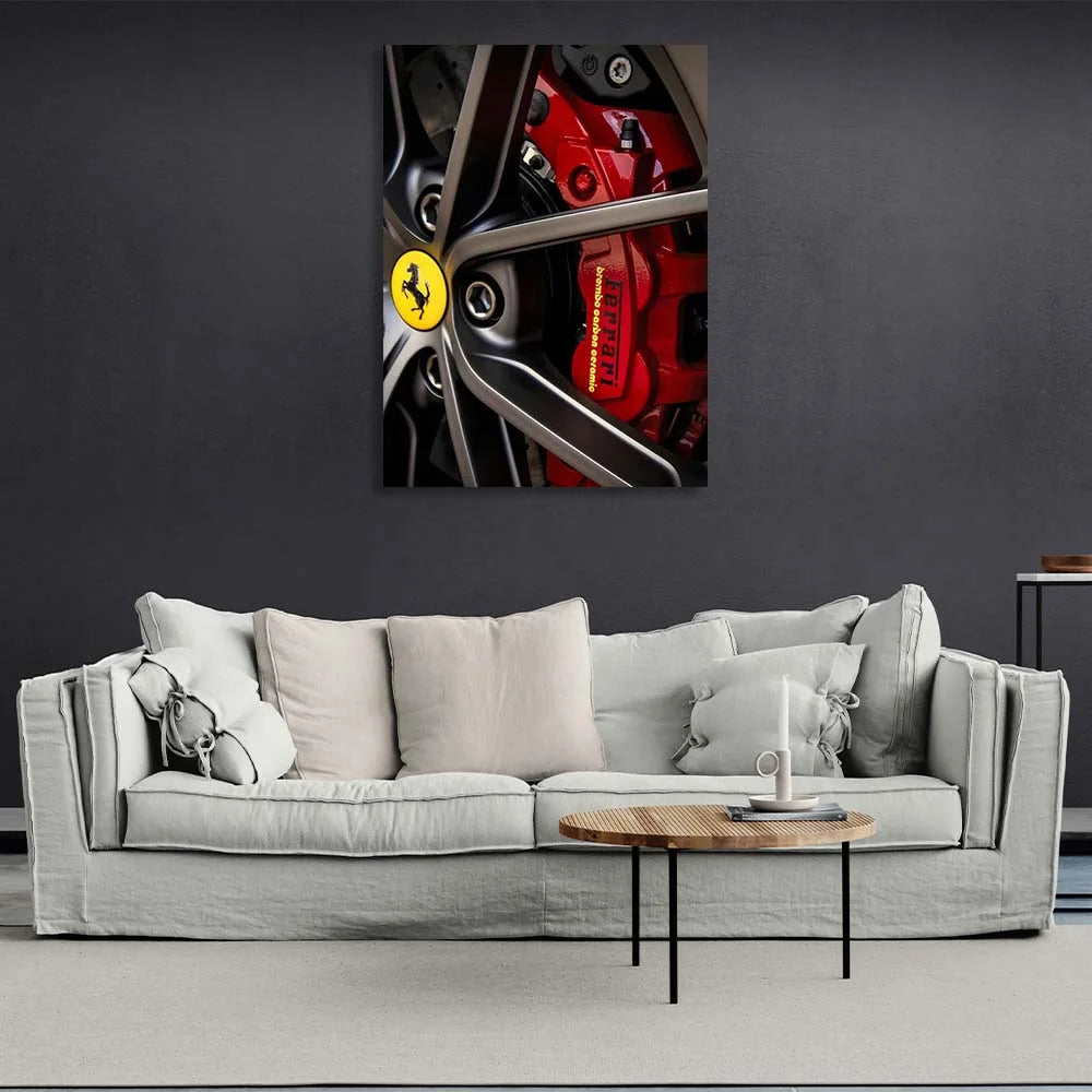 Leinwandbild „Ferrari-Radauto“