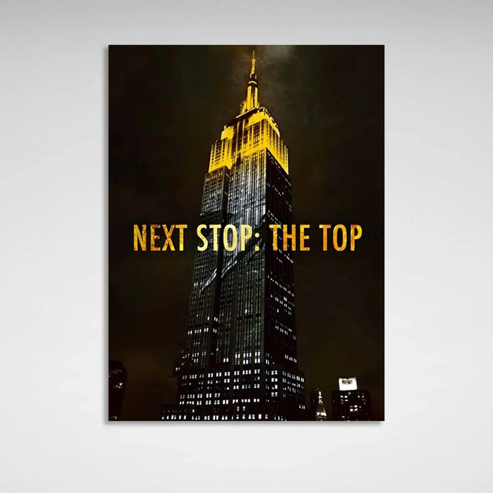 Motivierender Leinwand-Kunstdruck „Empire State Building“