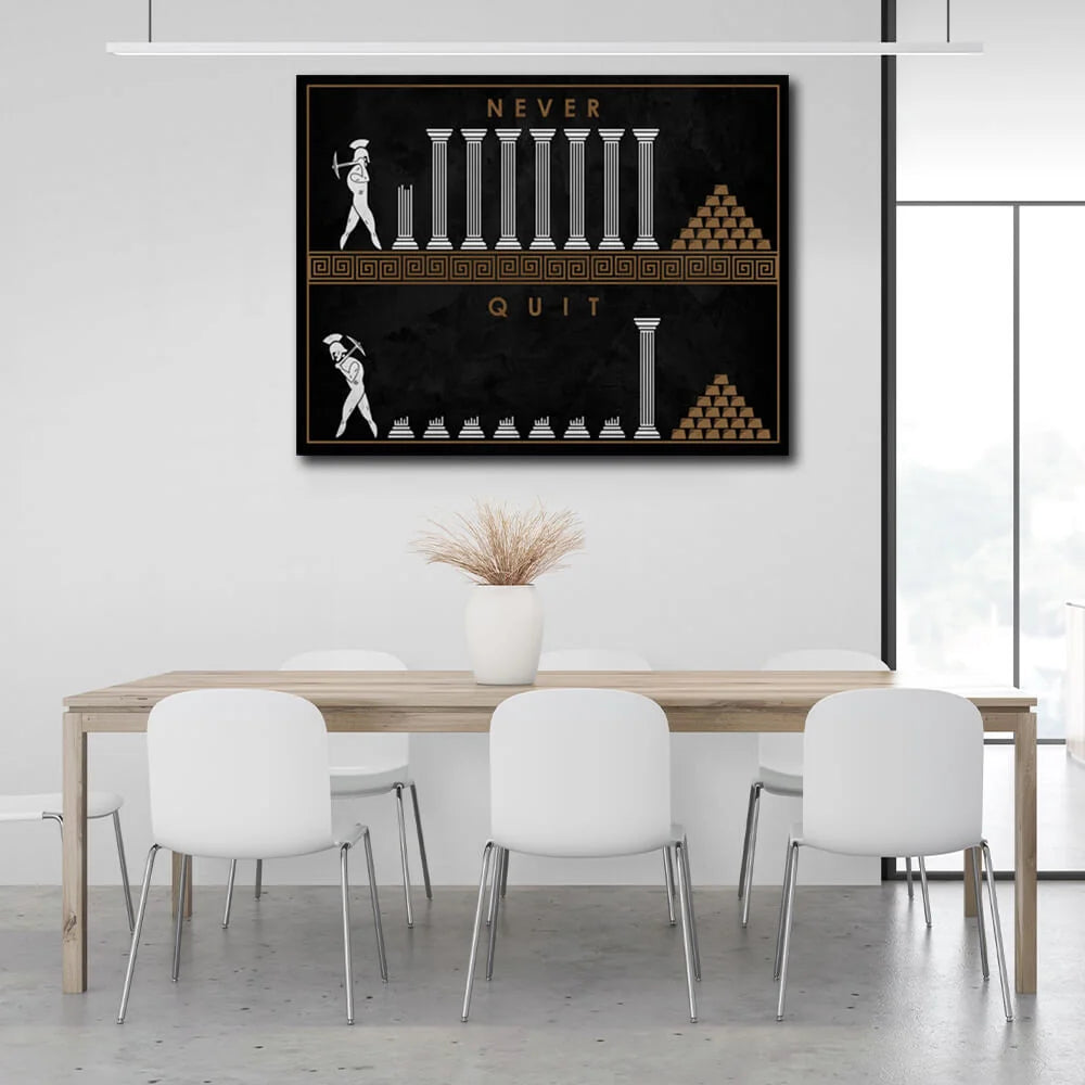For motivation Don't stop Motivational Canvas Wall Art Print
