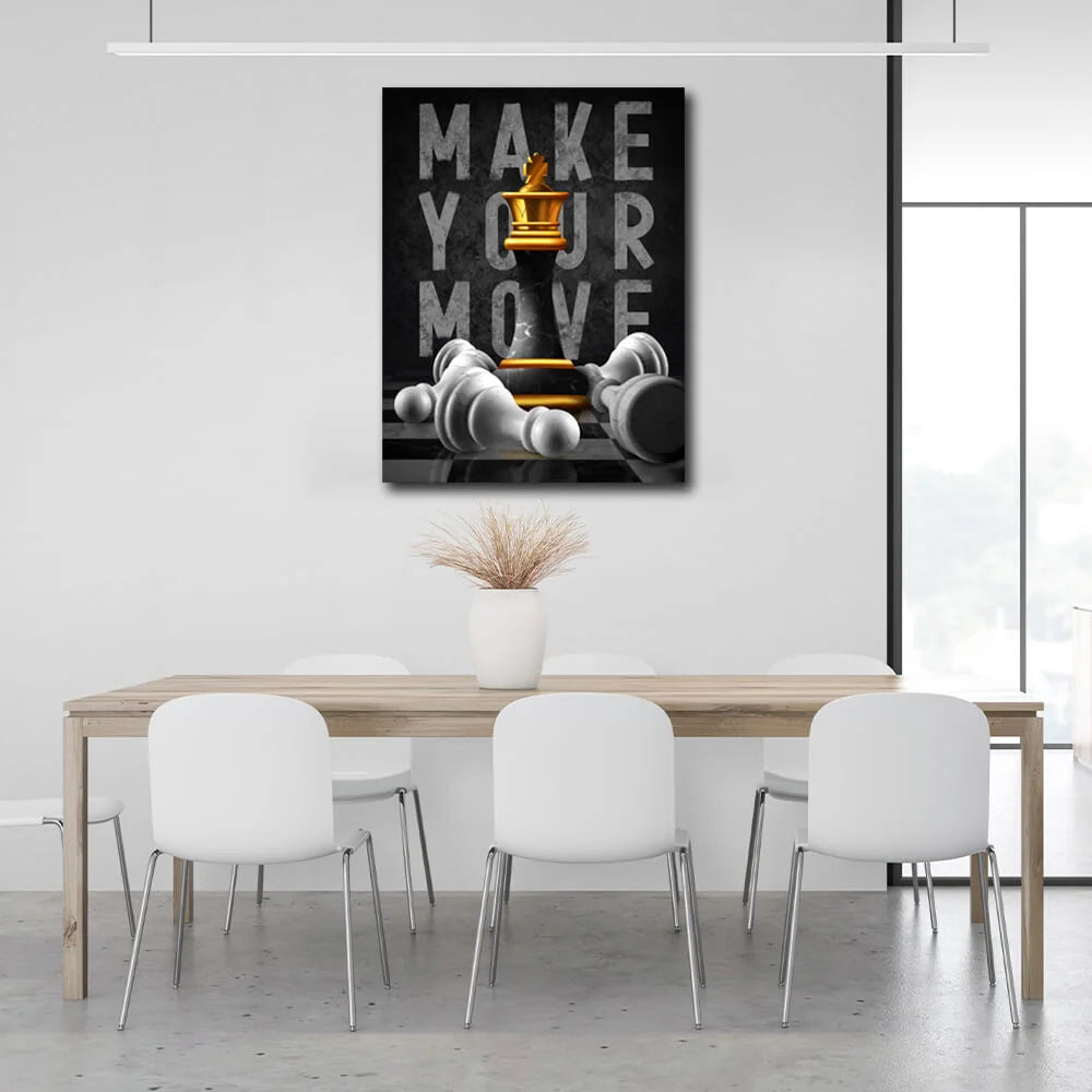 Zur Motivation Machen Sie Ihren Zug Motivierender Leinwand-Kunstdruck