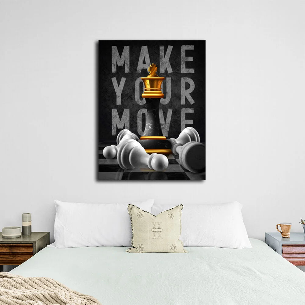 Zur Motivation Machen Sie Ihren Zug Motivierender Leinwand-Kunstdruck