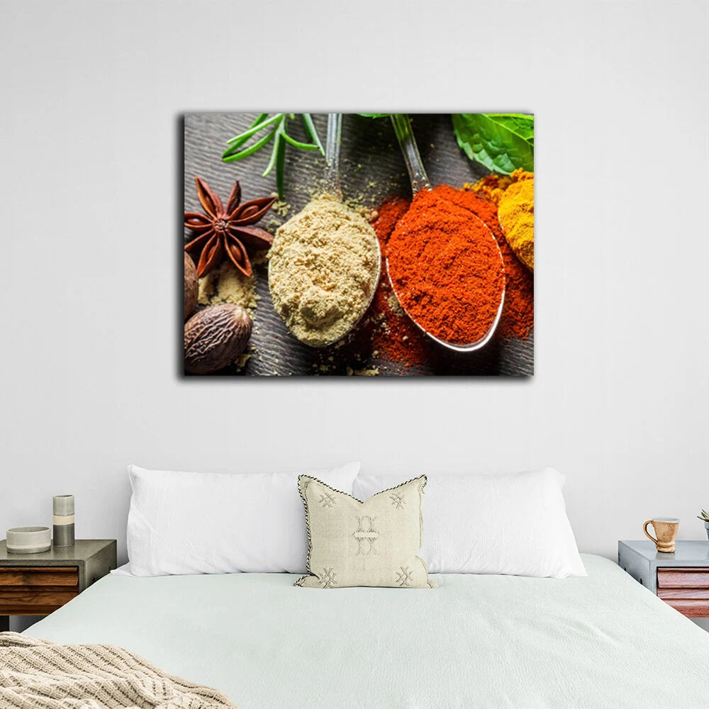 Für die Küche Anis Gewürze Leinwand Wand Kunstdruck