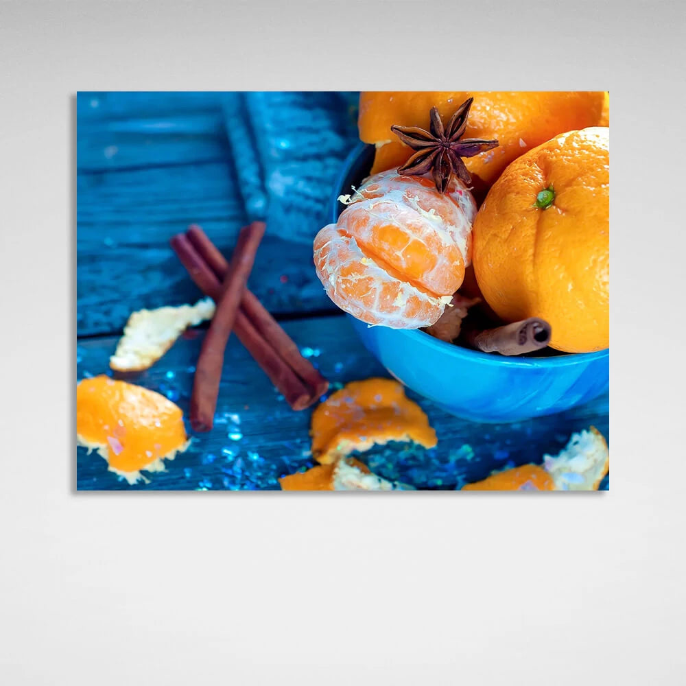 Für die Küche Citrus Leinwand Wand Kunstdruck