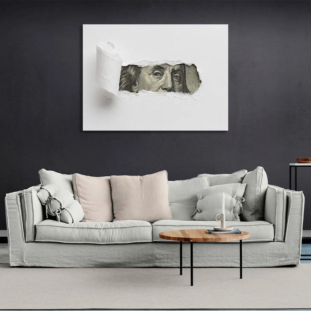 Franklin's eyes Inspirational Canvas Wall Art Print