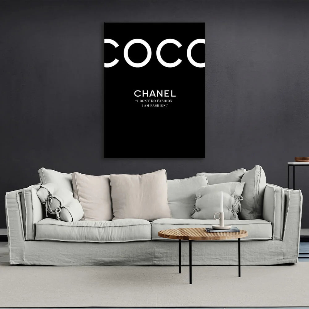 Interior Perfume black Canvas Wall Art Print