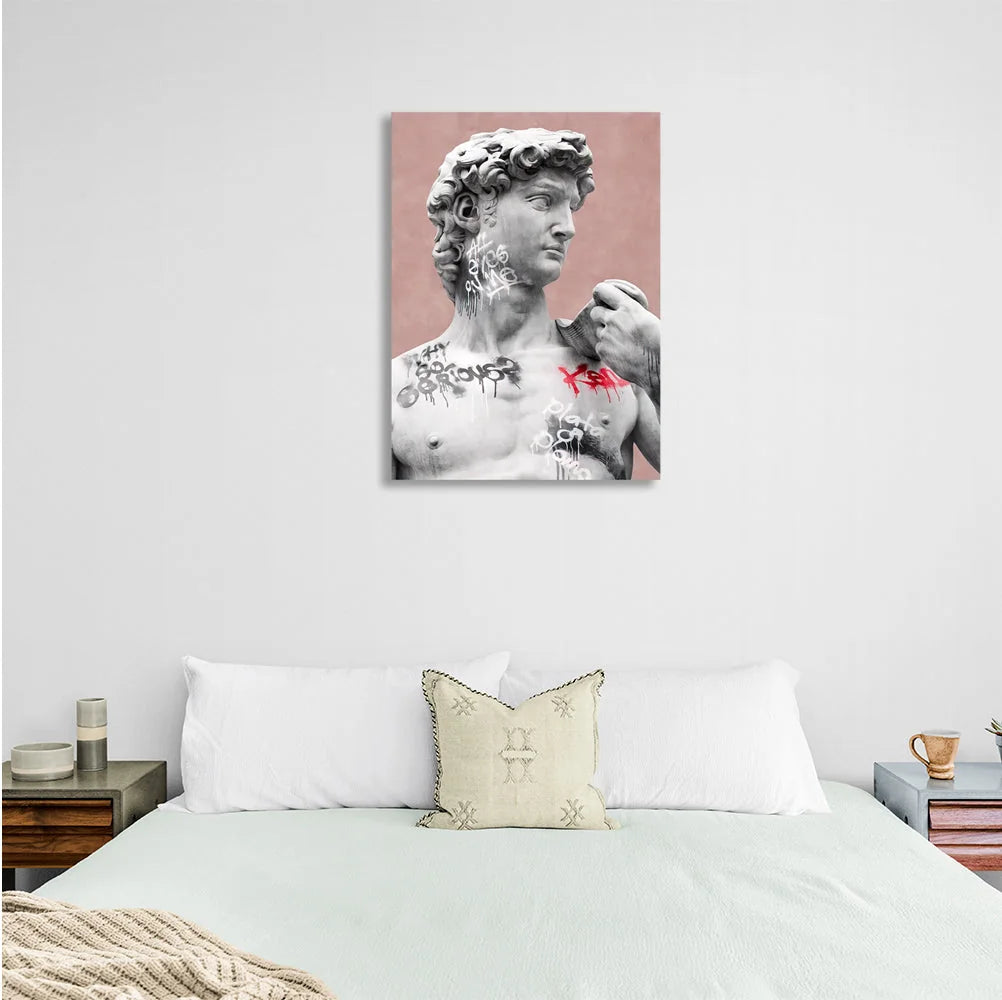 Interior statue Canvas Wall Art Print