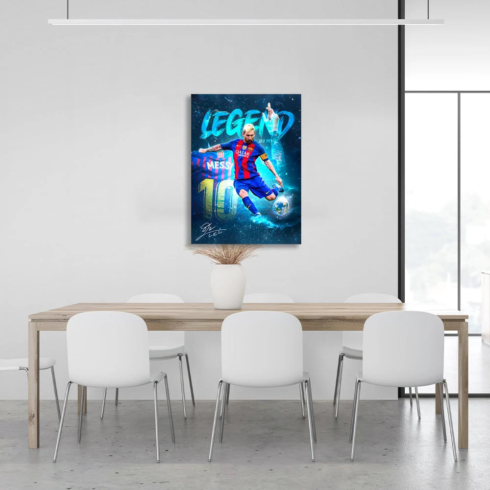 Leinwandbild „Lionel Messi“ von Barcelona – Legende