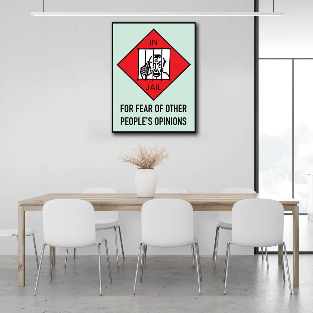 Monopoly Jail Canvas Wall Art Print