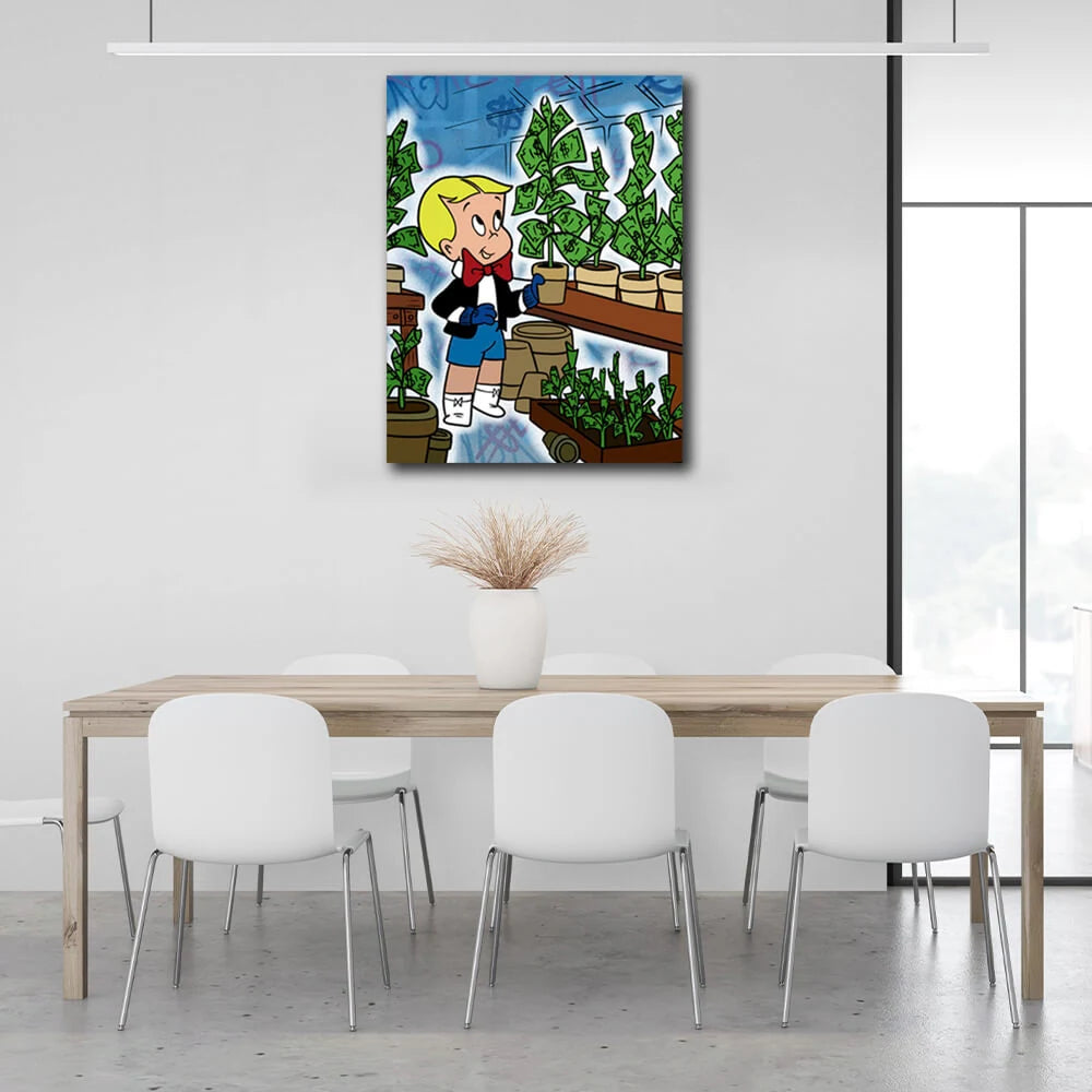 Leinwandbild „Monopoly – Geldbaum“