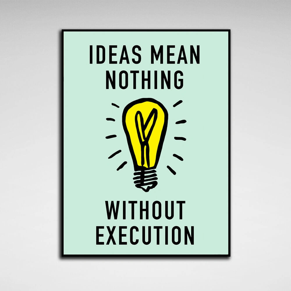 Monopoly Ideas mean nothing Canvas Wall Art Print