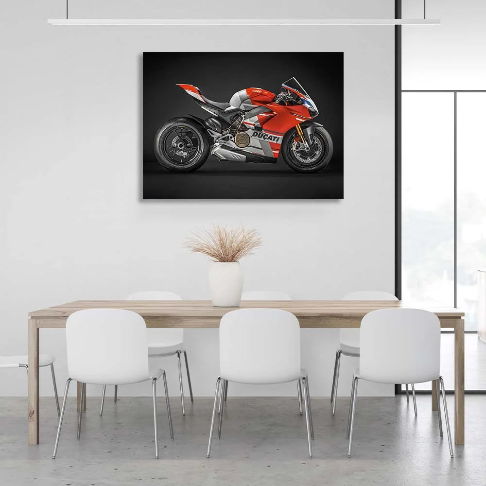 Leinwandbild, Motiv: Motorrad Ducati Panigale V4