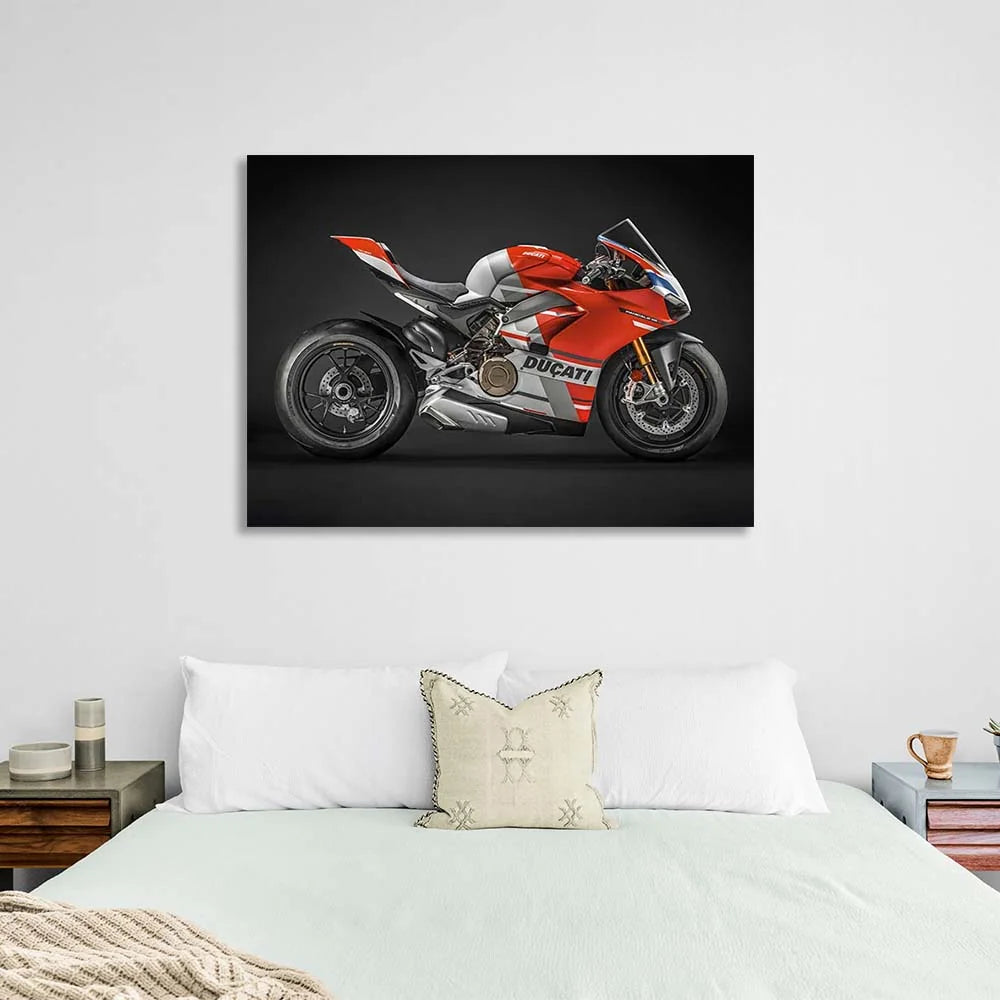 Leinwandbild, Motiv: Motorrad Ducati Panigale V4