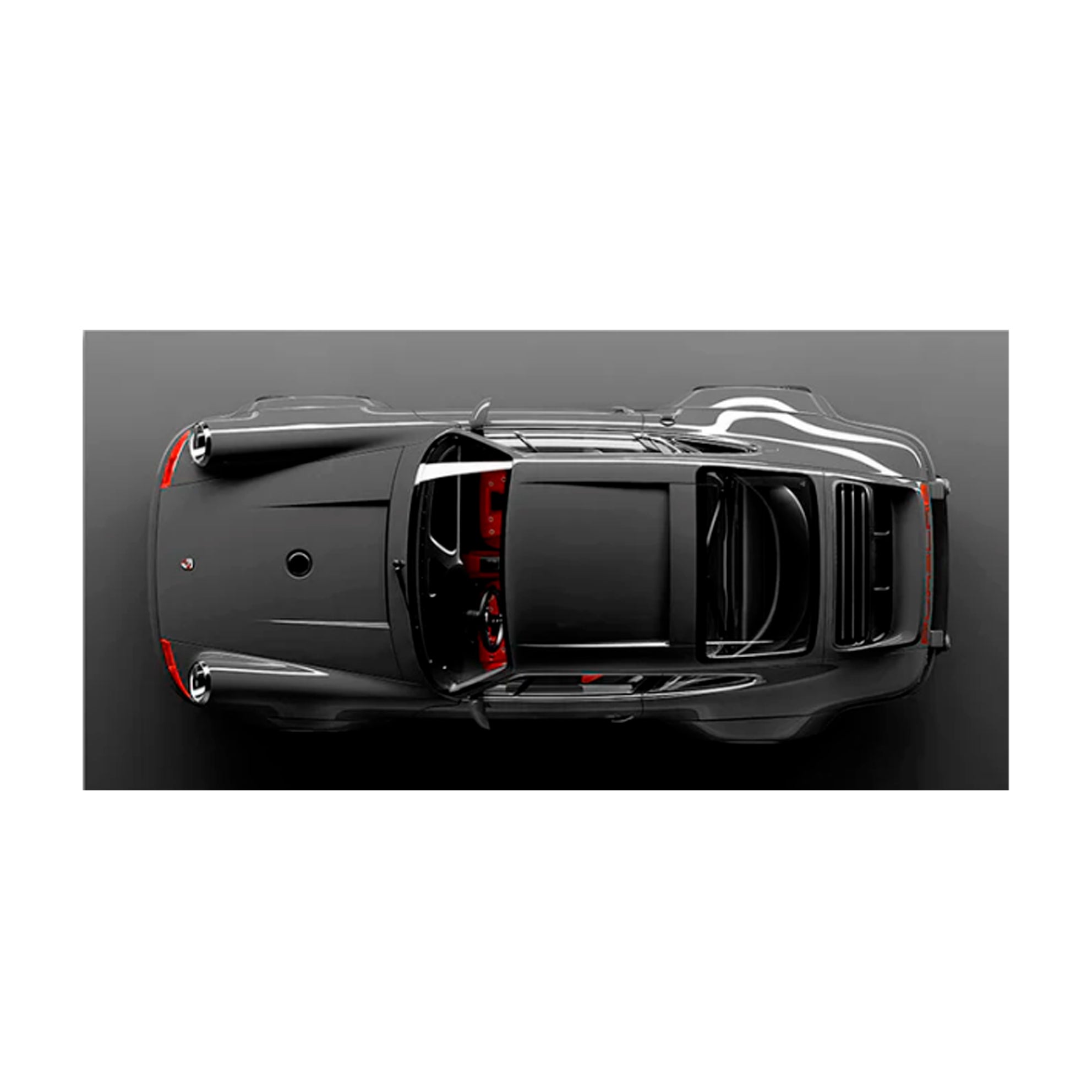 Leinwandbild „Porsche-Draufsicht“