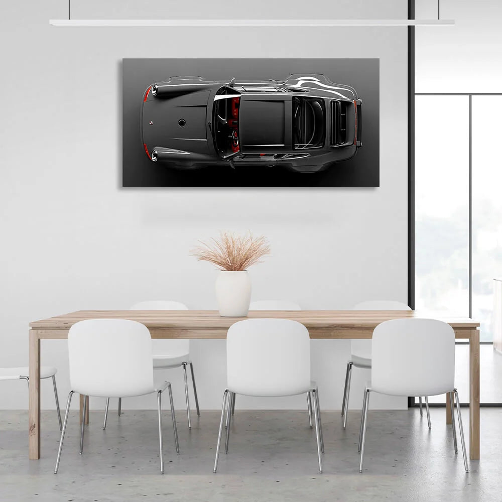 Leinwandbild „Porsche-Draufsicht“