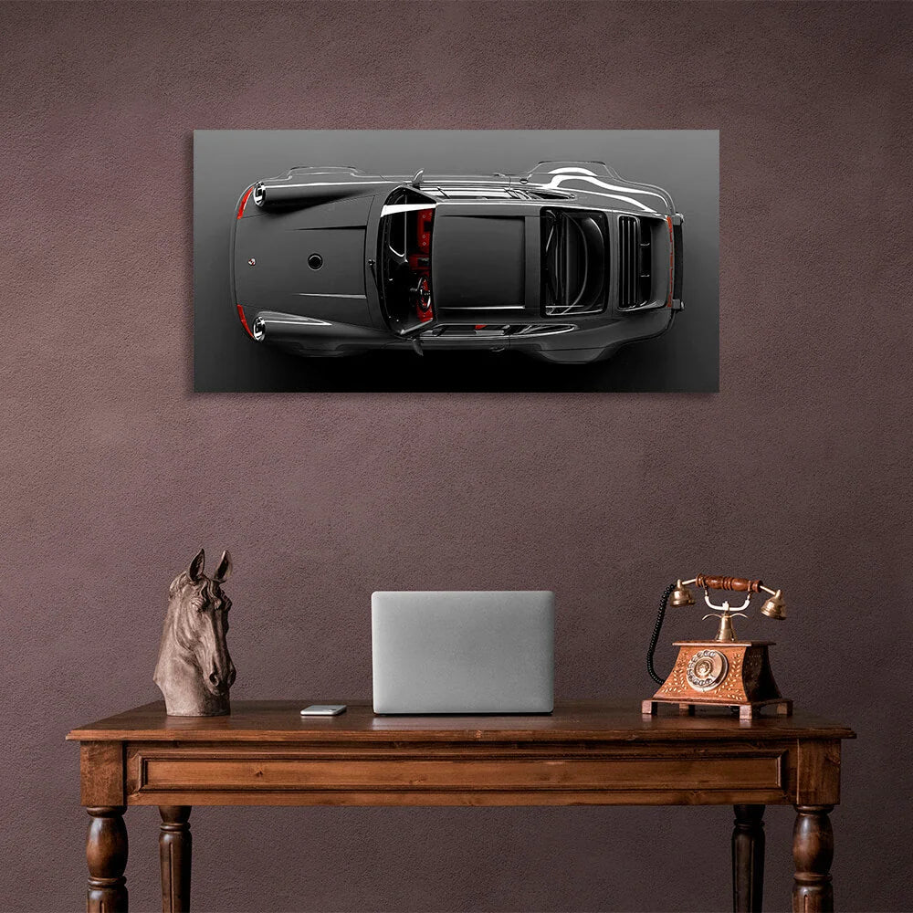Leinwandbild „Porsche-Draufsicht“