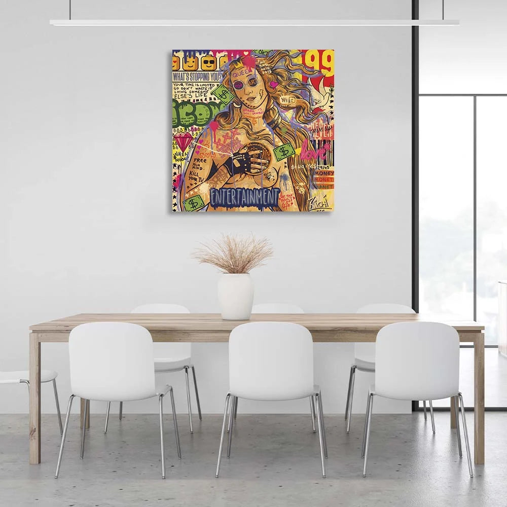 Pop-Art-Kunstdruck „Venus“ auf Leinwand