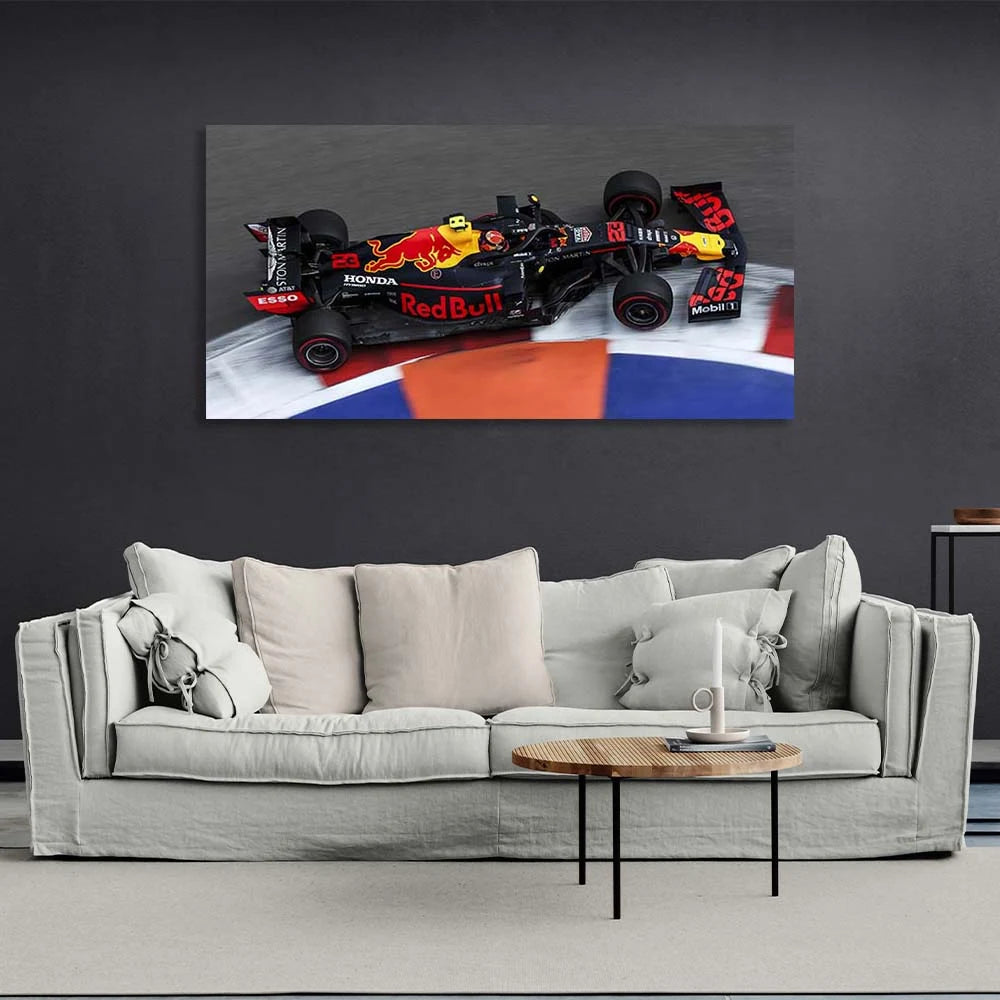 Racing Car Canvas Wall Art Print