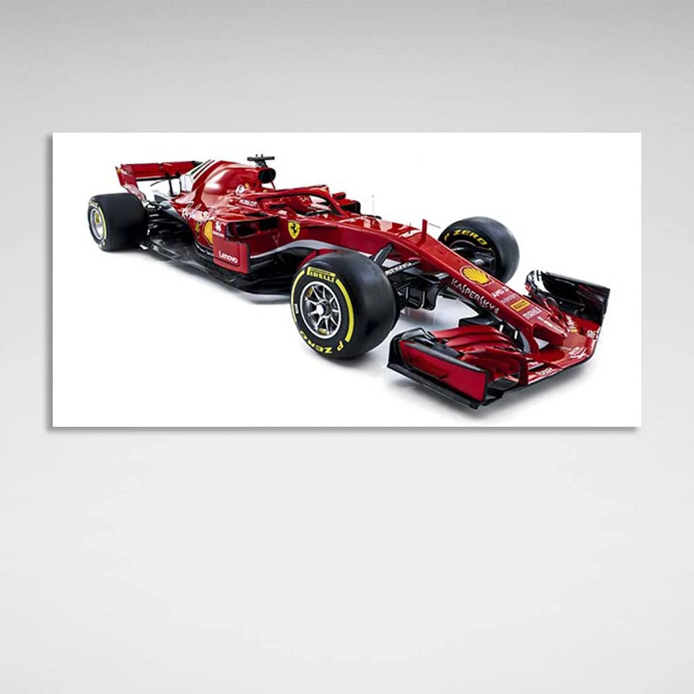 Racing Car Ferrari SF71H Canvas Wall Art Print