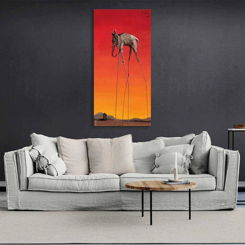 Reproduktion Elefanten Salvador Dali Reproduktion Leinwand Wand Kunstdruck