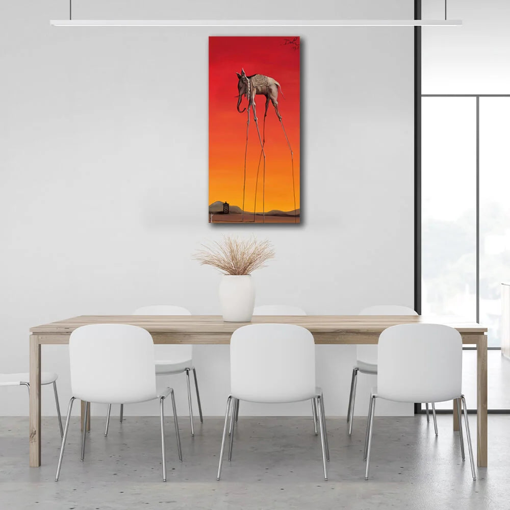 Reproduktion Elefanten Salvador Dali Reproduktion Leinwand Wand Kunstdruck