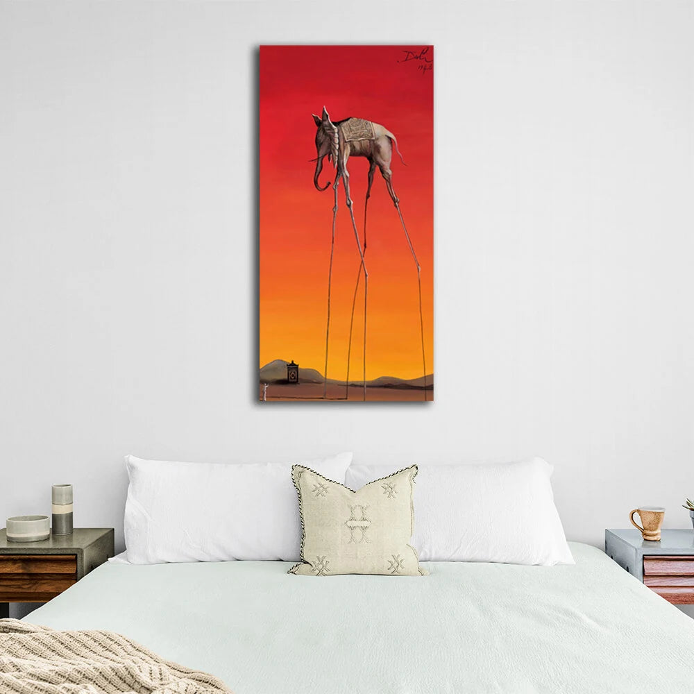 Reproduktion Elefanten Salvador Dali Reproduktion Leinwand Wand Kunstdruck